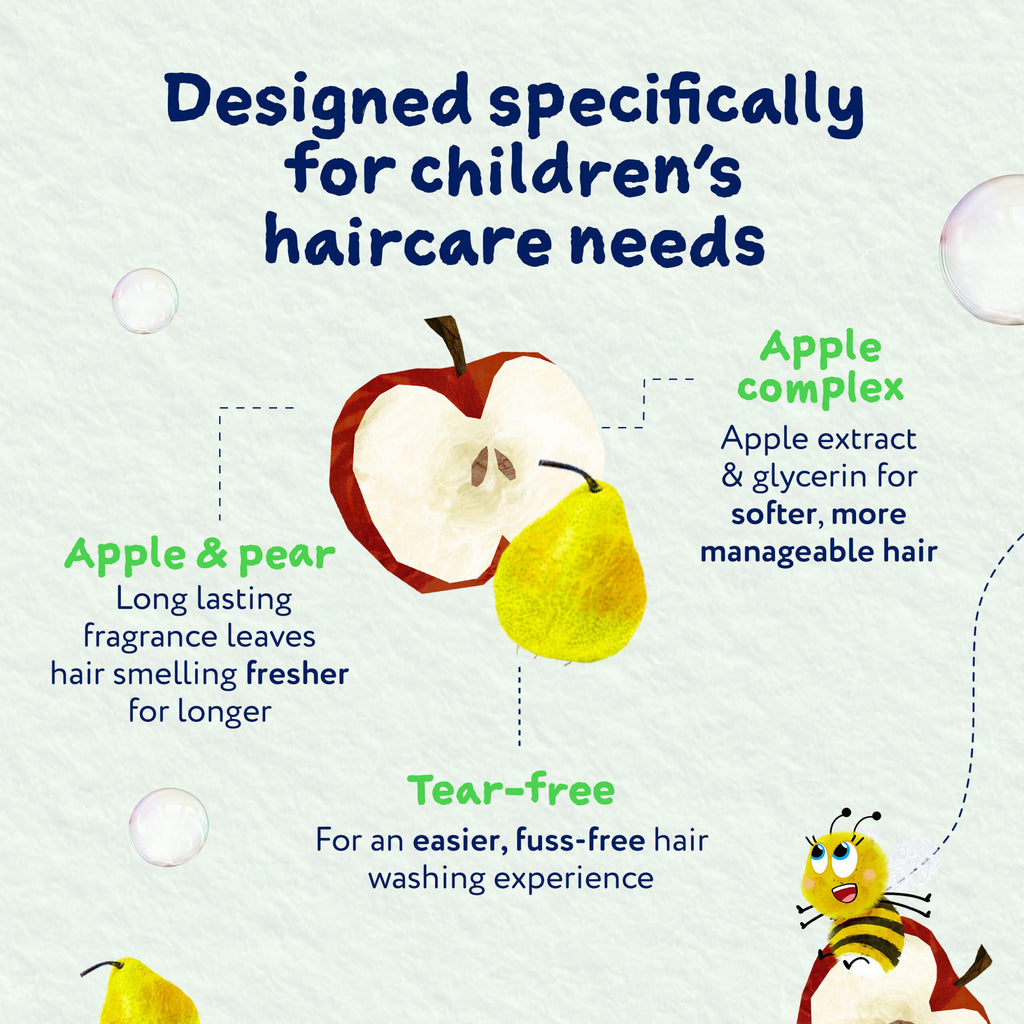Childs Farm 2 in 1 Shampoo & Conditioner, Apple & Pear, 250ml
