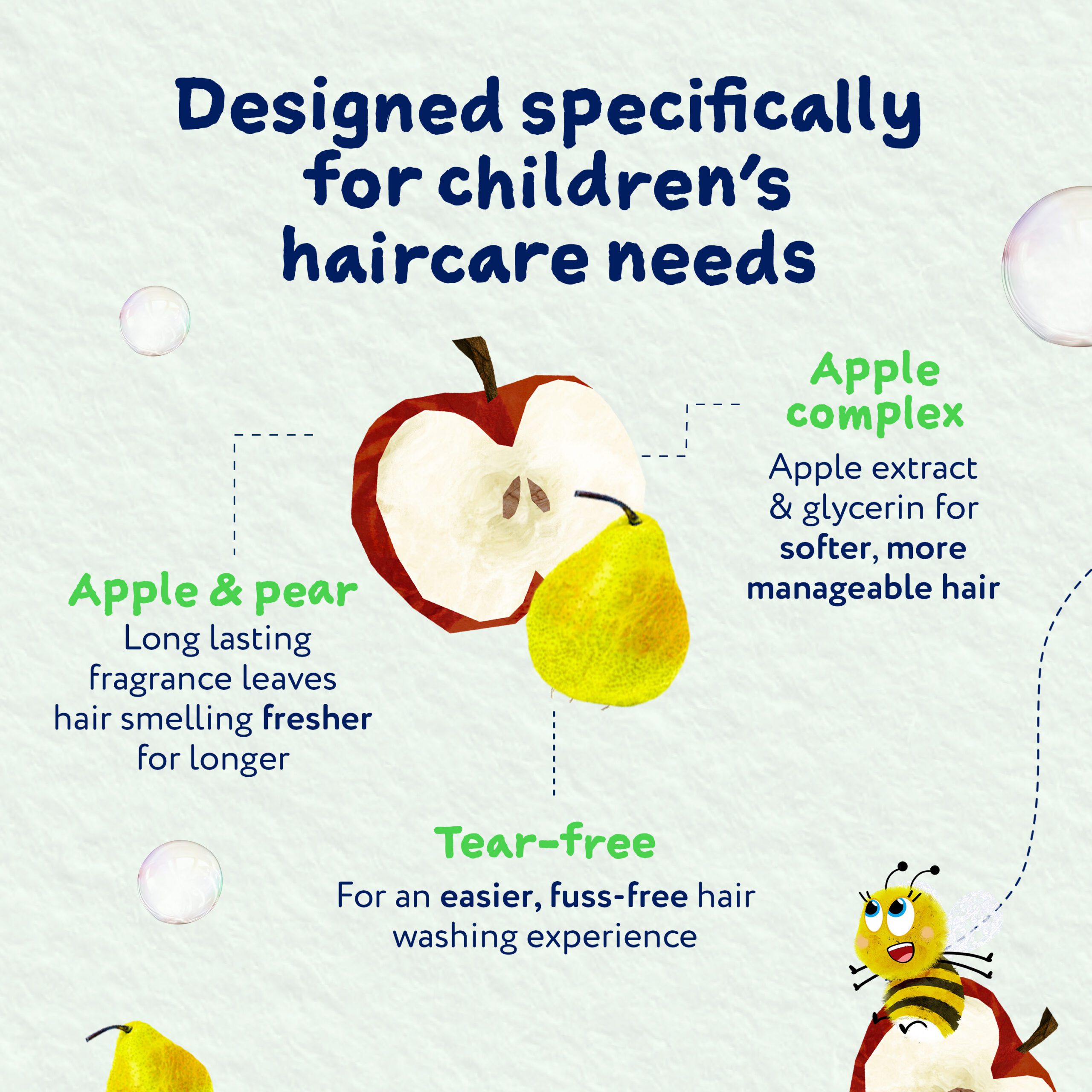 Childs Farm 2 in 1 Shampoo & Conditioner, Apple & Pear, 250ml