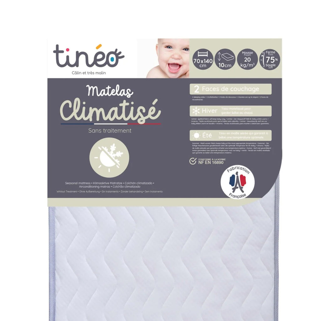 Tineo
70x140 cm Mattress for air-conditioned baby cot - Summer side/Winter side