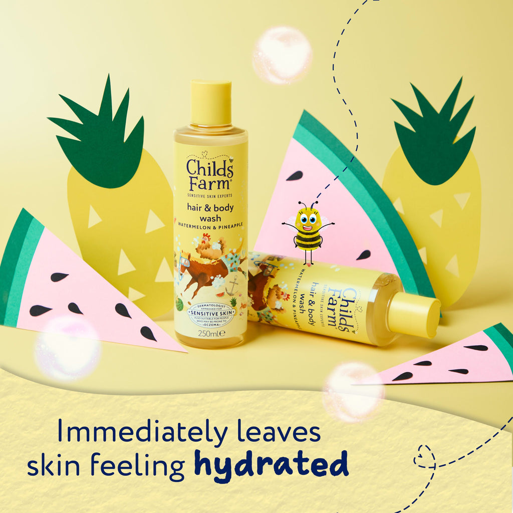 Childs Farm Hair & Body Wash, Watermelon & Pineapple 250ml