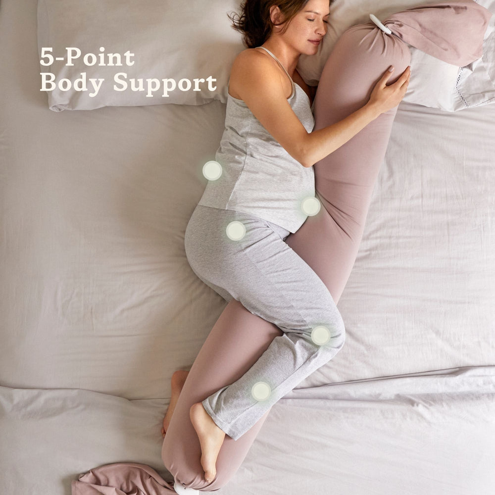 BBhugme Pregnancy Pillow - Dusty Pink