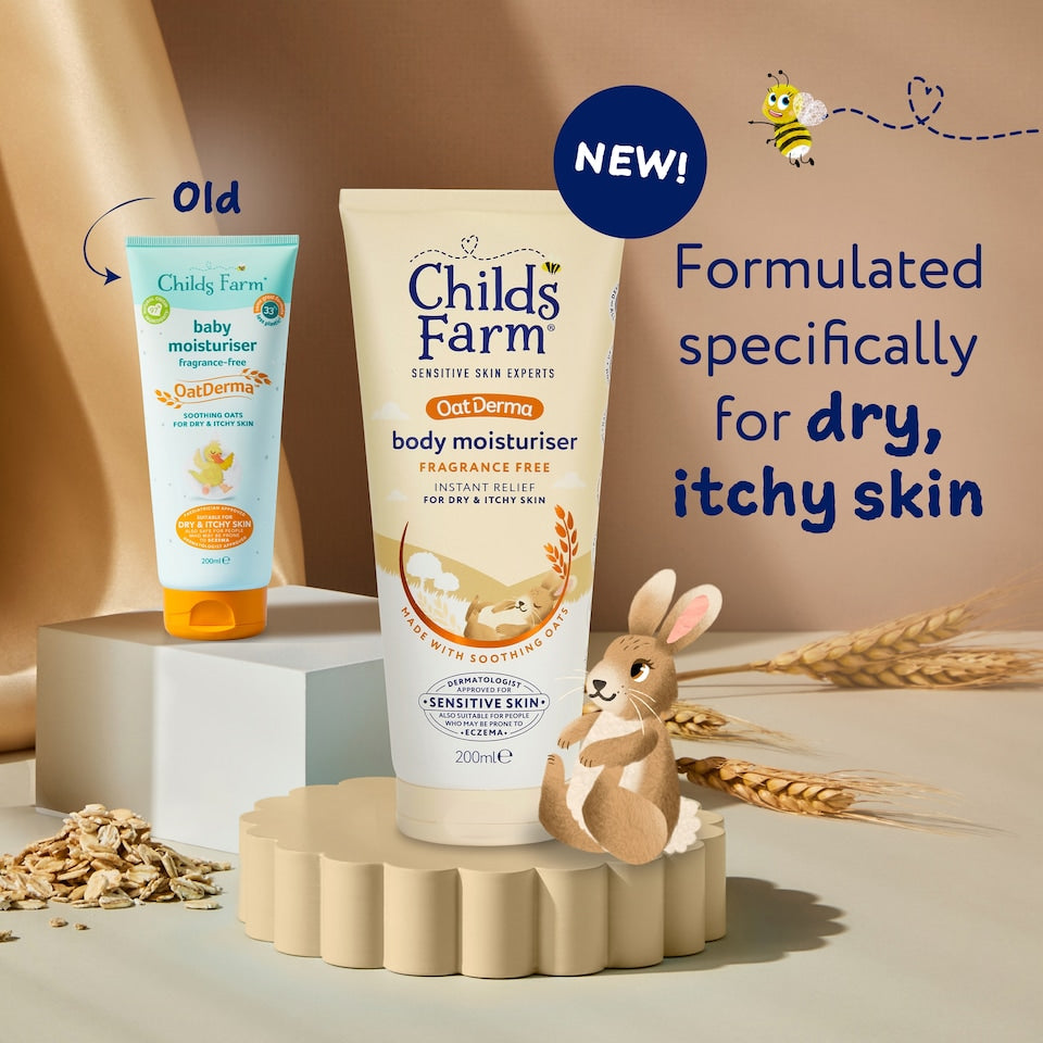 Childs Farm OatDerma Body Moisturiser Fragrance Free 200ml