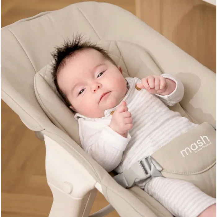 Baby Elegance Mash Highchair Bundle - White