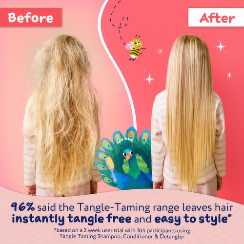 Childs Farm Tangle-Taming Conditioner 250ml, Strawberry and Mint, Kids Tear Free Formula