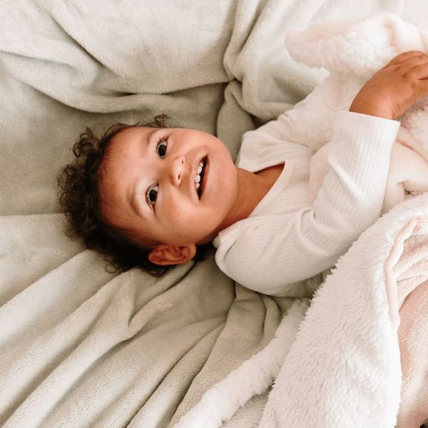 Babycalin Ultra-Soft Sherpa Baby Blanket - Ecru Cream