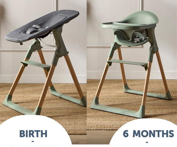 Baby Elegance Mash Highchair Bundle - Sage