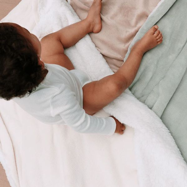 Babycalin Ultra-Soft Sherpa Baby Blanket - Ecru Cream