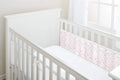 Breathable Baby Mesh Cot Liner - Pink Stars