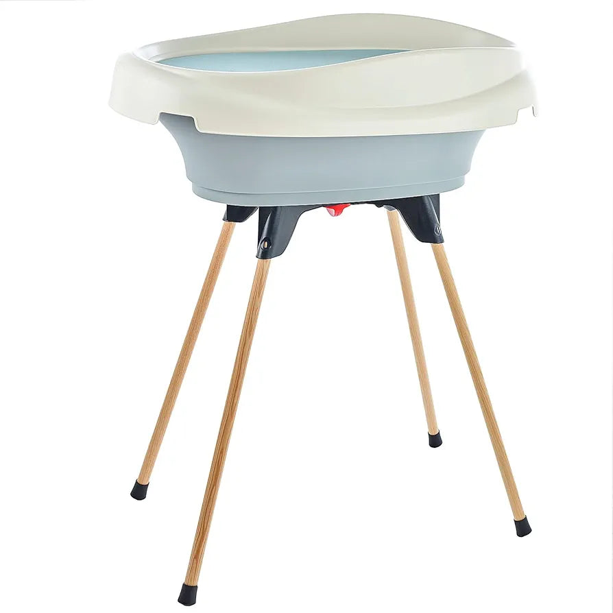 Thermobaby Vasco Changing Table and Bathtub Bundle - White Lily