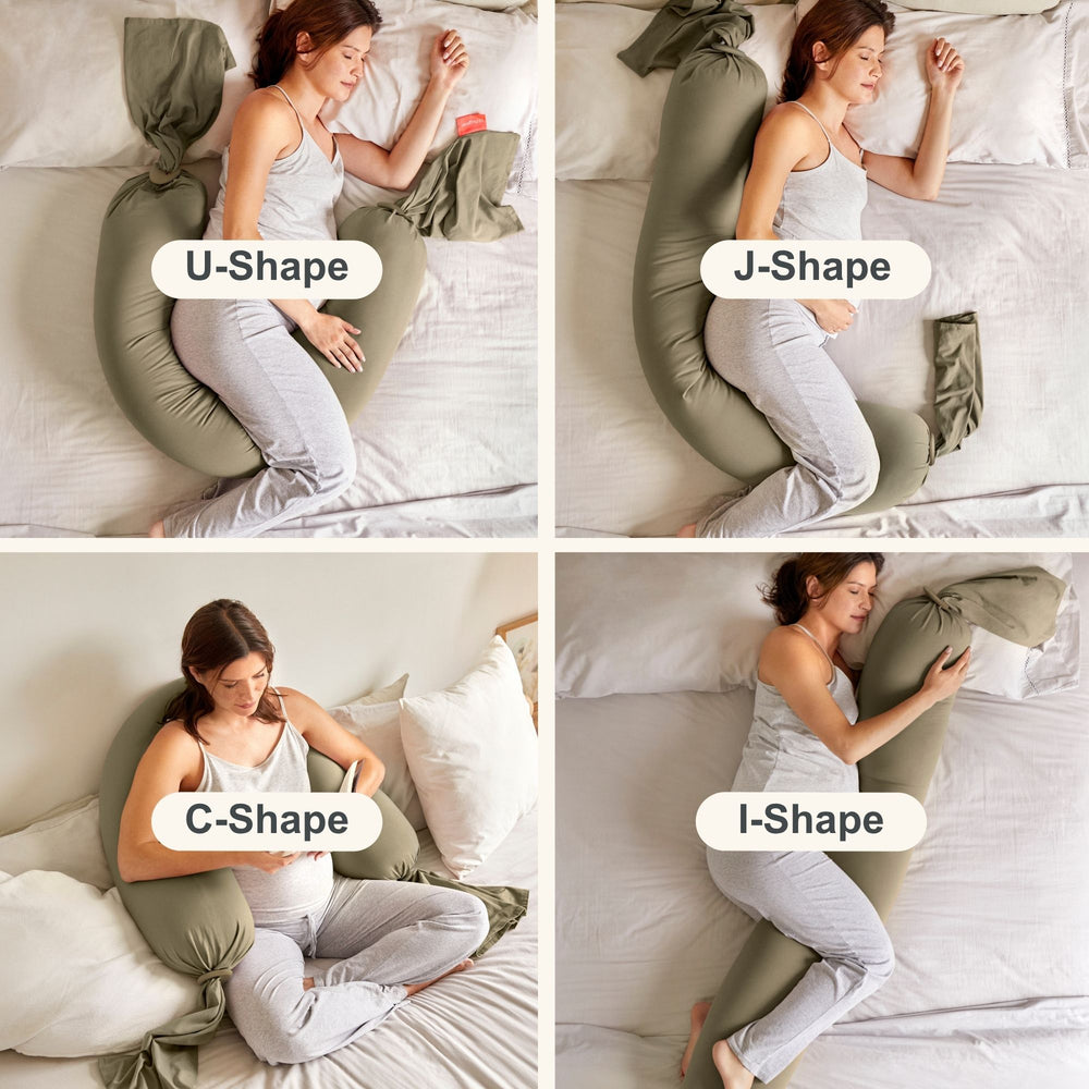 BBhugme Pregnancy Pillow - Dusty Olive