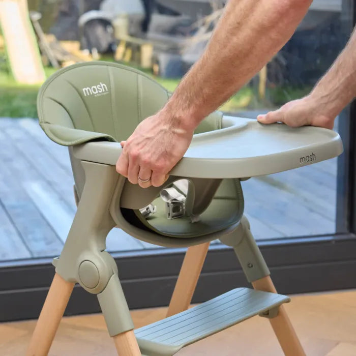 Baby Elegance Mash Highchair Bundle - Sage