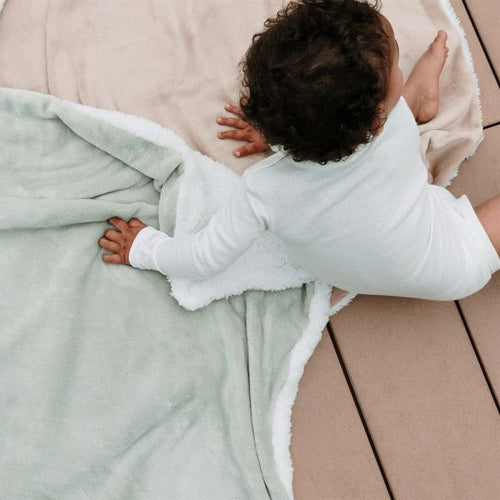 Babycalin Ultra-Soft Sherpa Baby Blanket - Ecru Cream