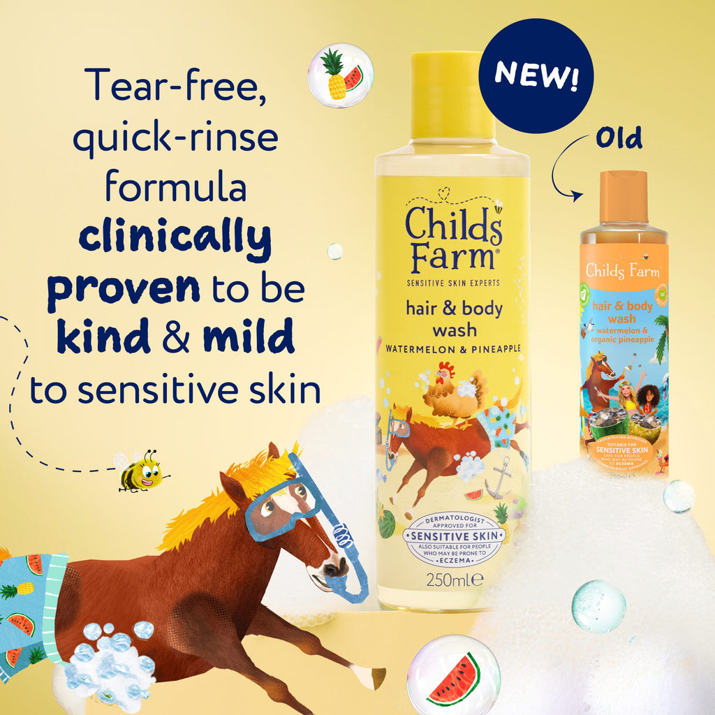 Childs Farm Hair & Body Wash, Watermelon & Pineapple 250ml