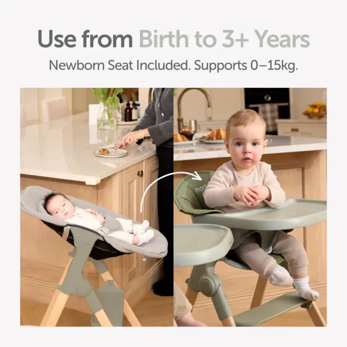 Baby Elegance Mash Highchair Bundle - Sage