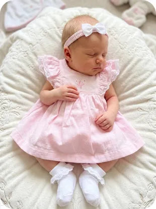 Rock a Bye Baby Pink Dress 3 pc set