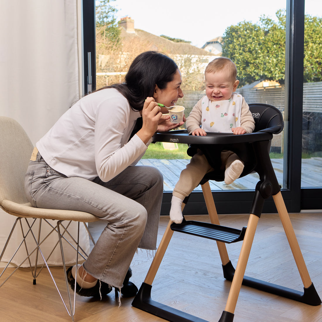 Baby Elegance Mash Highchair Bundle - Black