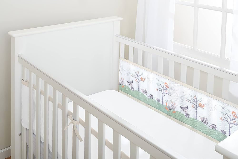 Breathable Baby Mesh Cot Liner - Woodland Walk