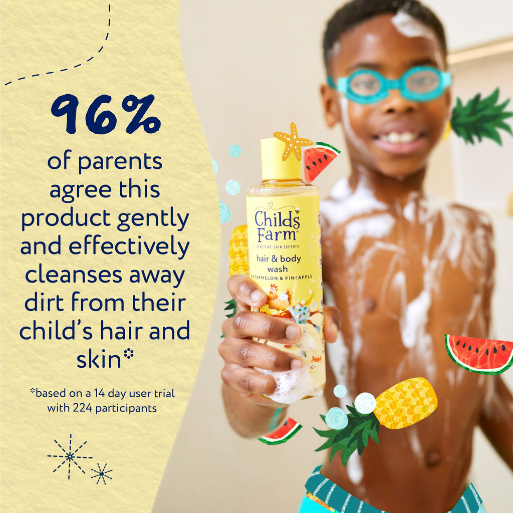 Childs Farm Hair & Body Wash, Watermelon & Pineapple 250ml