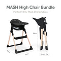 Baby Elegance Mash Highchair Bundle - Black