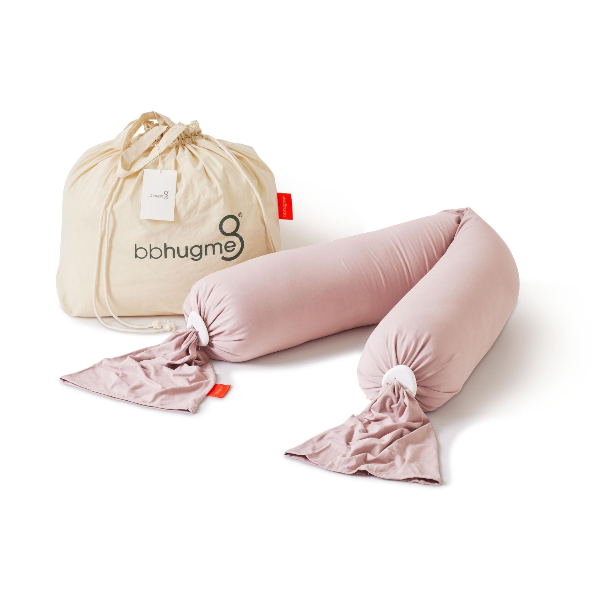BBhugme Pregnancy Pillow - Dusty Pink
