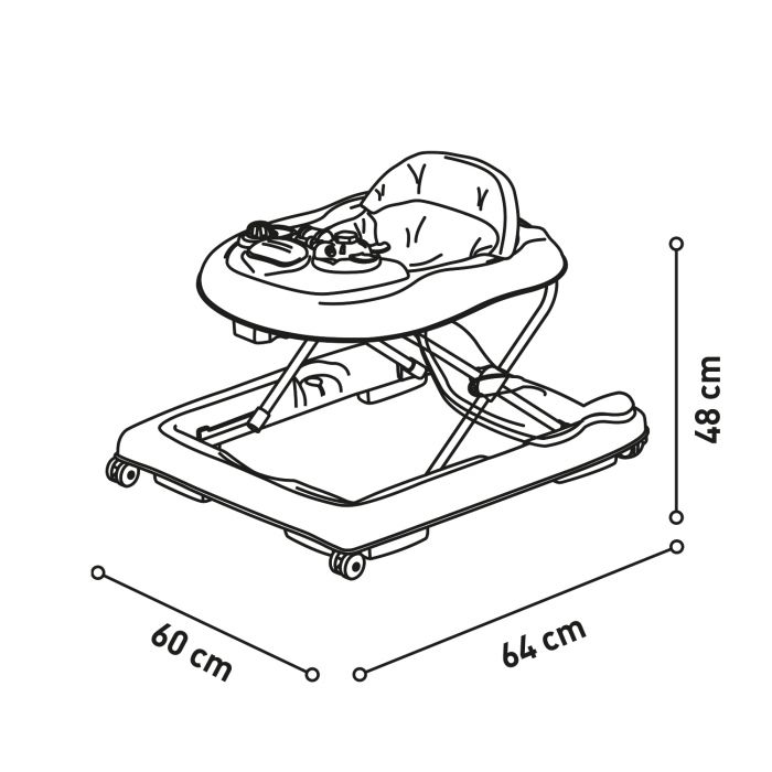 Asalvo Baby Walker - Giraffe
