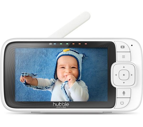 Hubble Nursery Pal Link Premium 5" Smart Baby Monitor - White