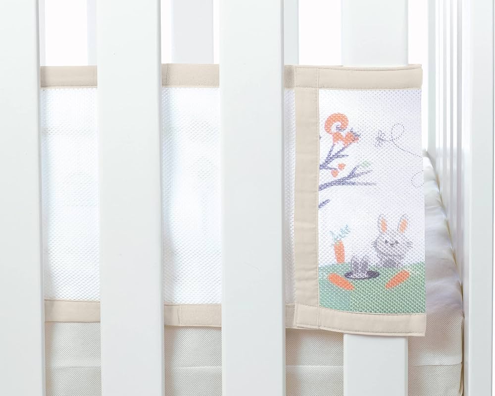 Breathable Baby Mesh Cot Liner - Woodland Walk