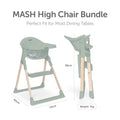 Baby Elegance Mash Highchair Bundle - Sage