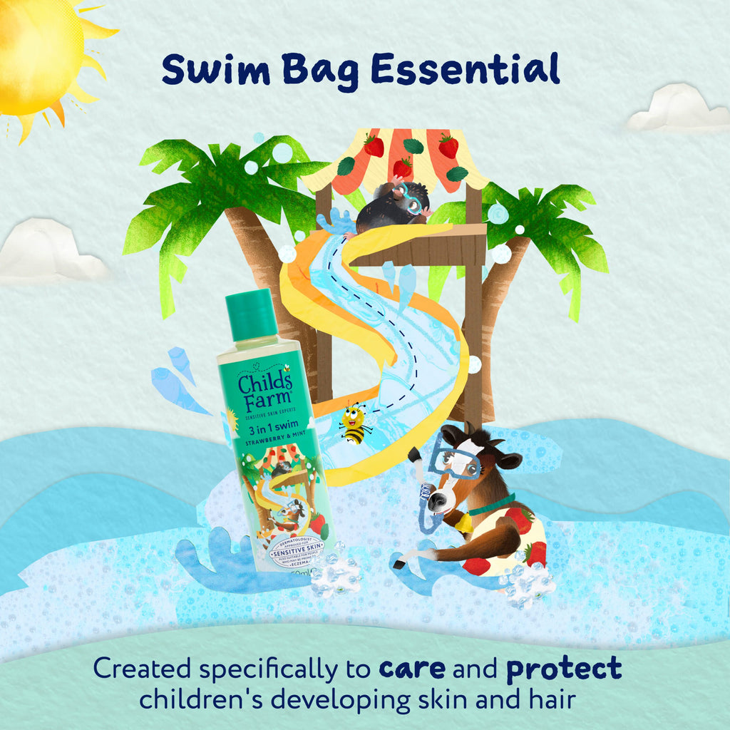 Childs Farm 3 in 1 Swim, Strawberry & Mint 250ml