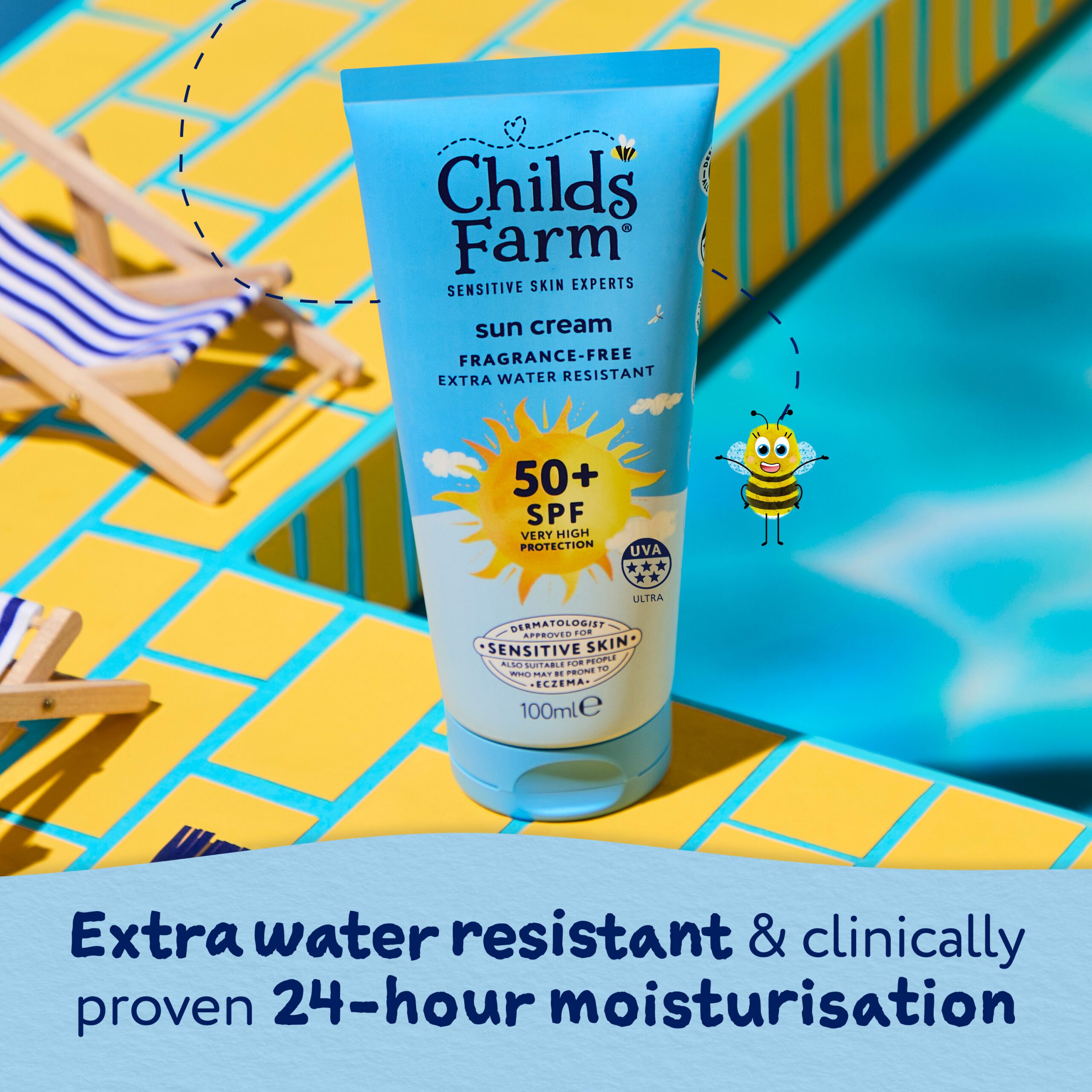Childs Farm SPF50+ Sun Cream Fragrance-Free 100ml