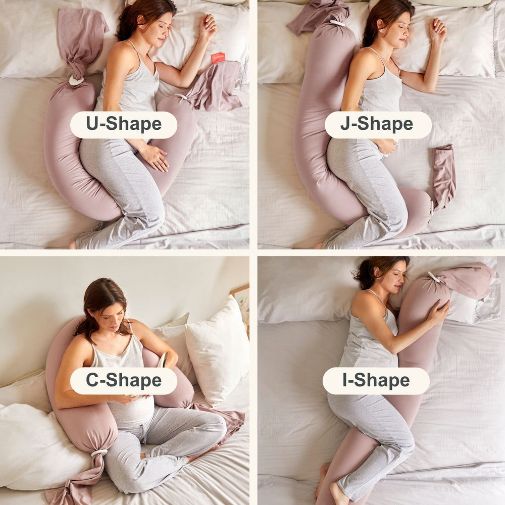 BBhugme Pregnancy Pillow - Dusty Pink