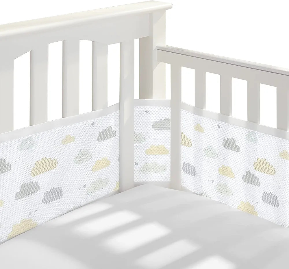 Breathable Baby Mesh Cot Liner - On Cloud Nine