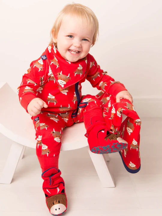 Blade & Rose Hamish Highland Cow Zip-Up Romper