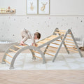 Tutti Bambini Scala Montessori 3 in 1 Pikler Climbing Frame with Climbing Wall - Mushroom