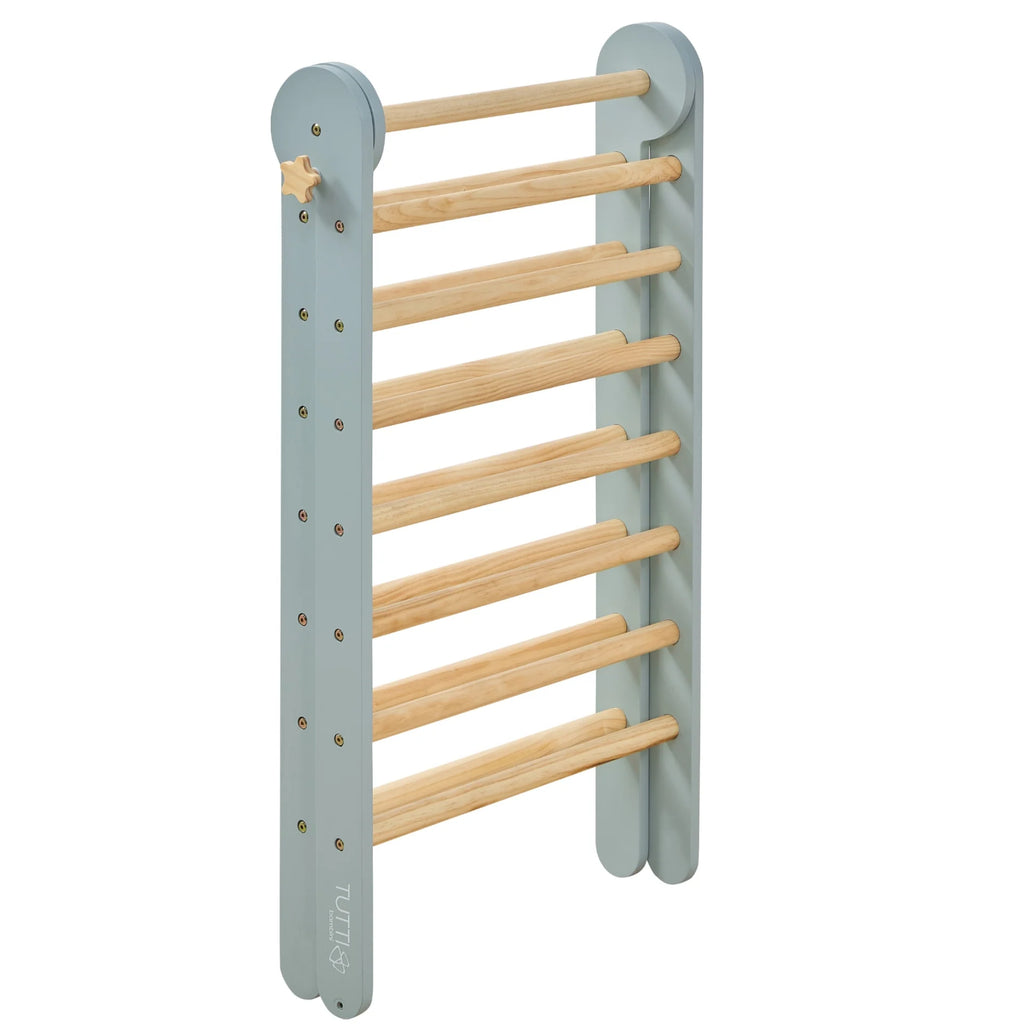 Tutti Bambini Scala Montessori 3 in 1 Pikler Climbing Frame with Climbing Wall - Ocean Stone