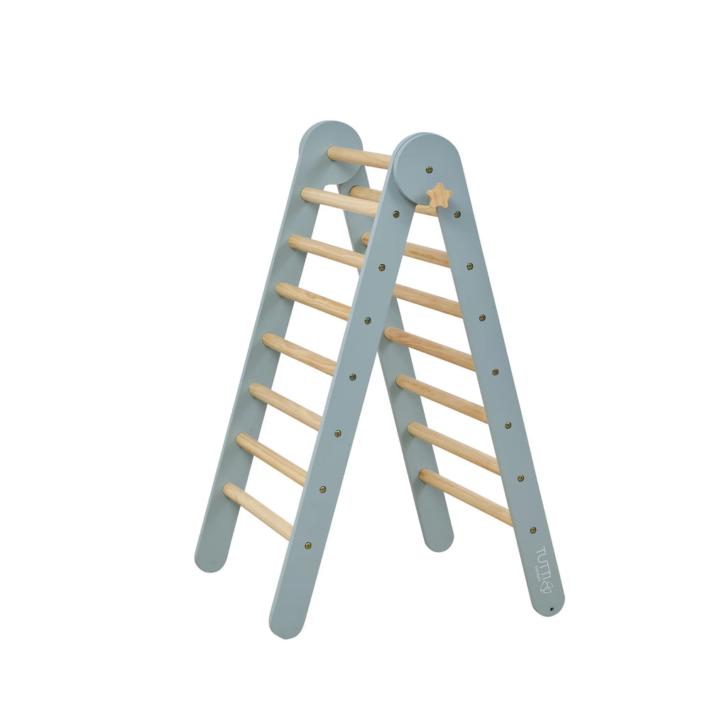 Tutti Bambini Scala Montessori 3 in 1 Pikler Climbing Frame with Climbing Wall - Ocean Stone