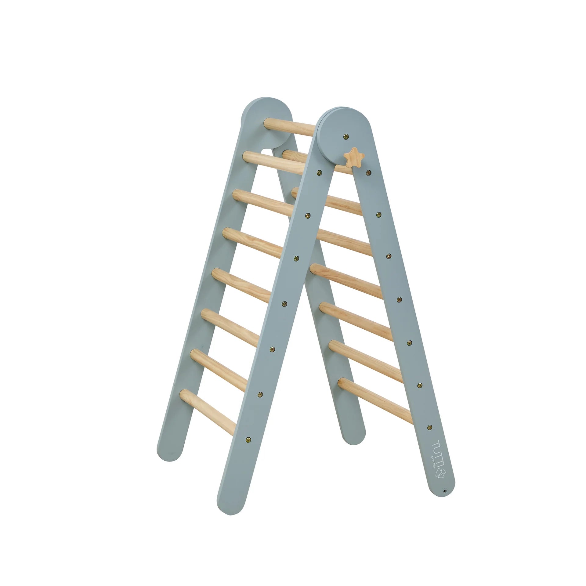 Tutti Bambini Scala Montessori 3 in 1 Pikler Climbing Frame with Climbing Wall - Ocean Stone