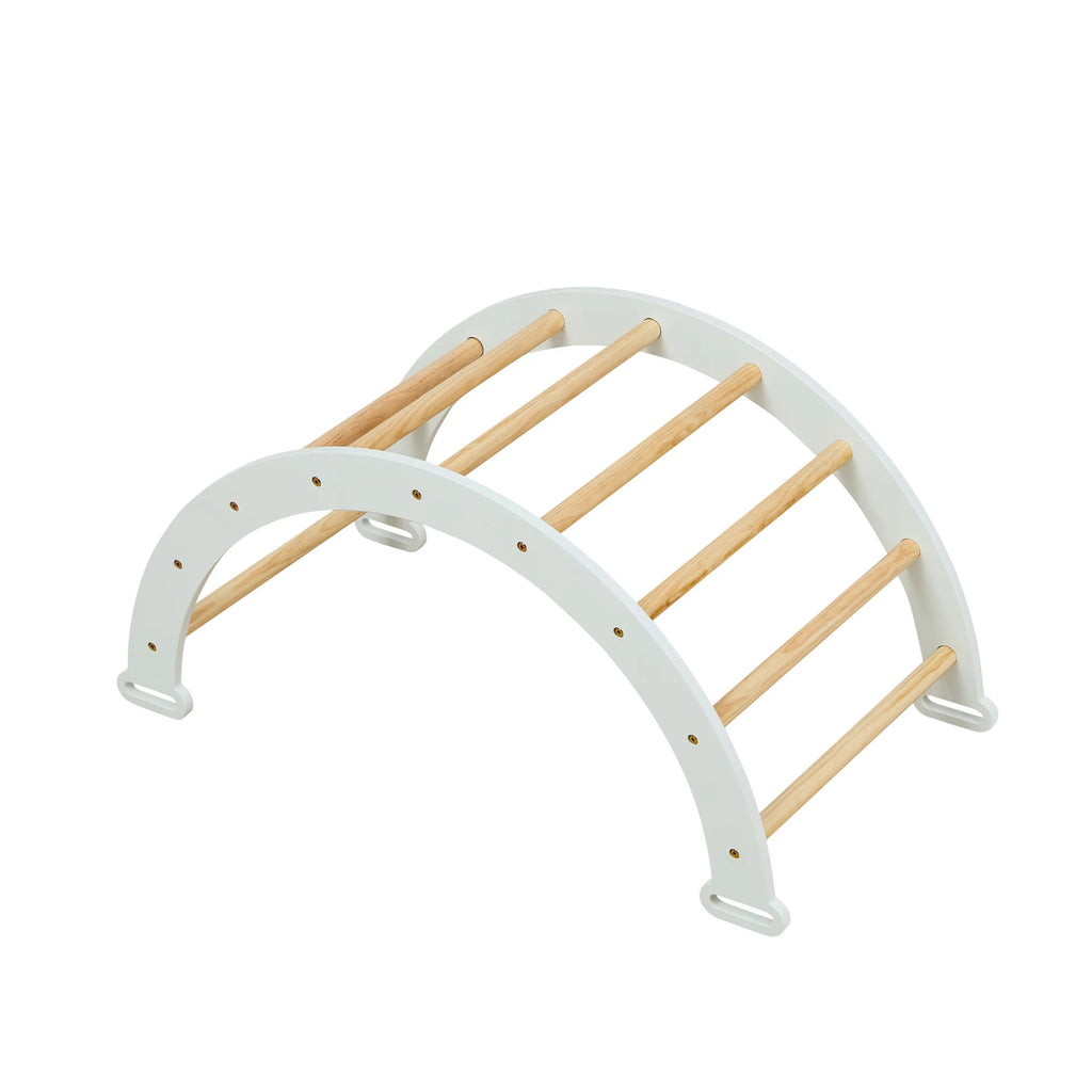 Tutti Bambini Scala Montessori 3 in 1 Pikler Climbing Frame with Climbing Wall - Sea Mist