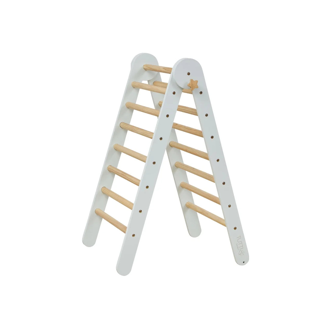 Tutti Bambini Scala Montessori 3 in 1 Pikler Climbing Frame with Climbing Wall - Sea Mist