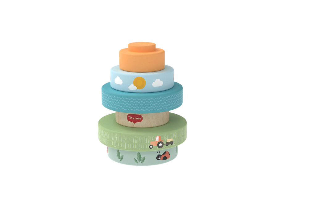 Tiny Love Farmers Funday Wooden Stacking Tower