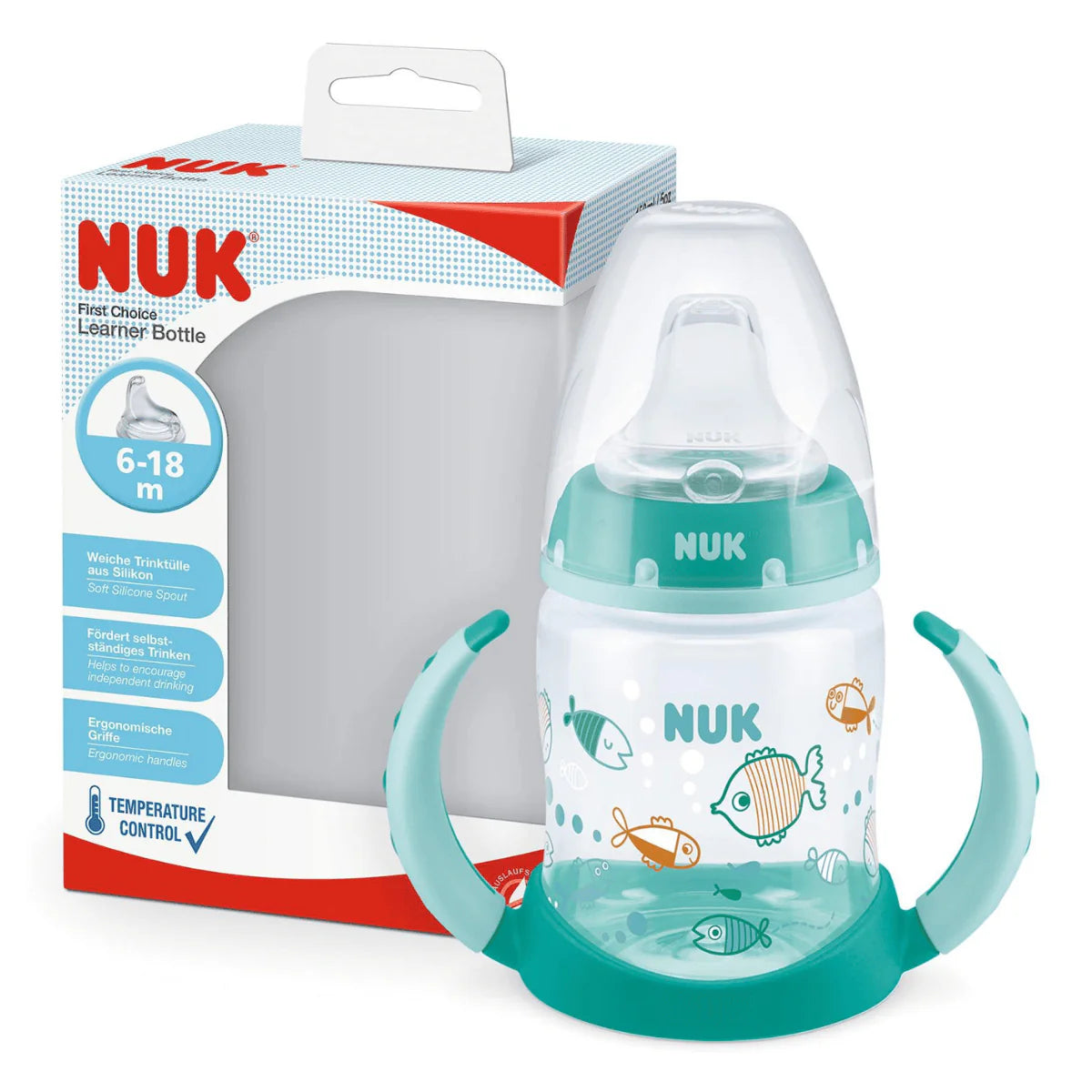 Nuk First Choice Learner Bottle Blue Fish