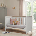 Tutti Bambini Verona Collection Cot Bed- White / Oak